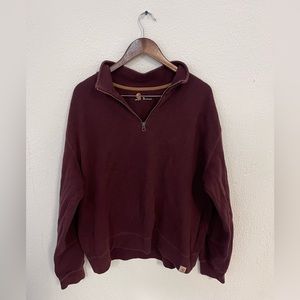 Carhartt maroon 1/4 zip